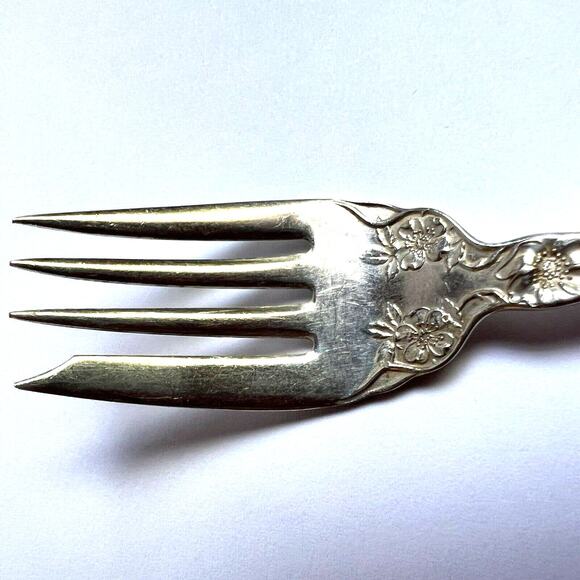 Antique Wallingford 1906 ADAMS - CHEROKEE ROSE Desert Forks, Set of Two - Picture 6 of 7